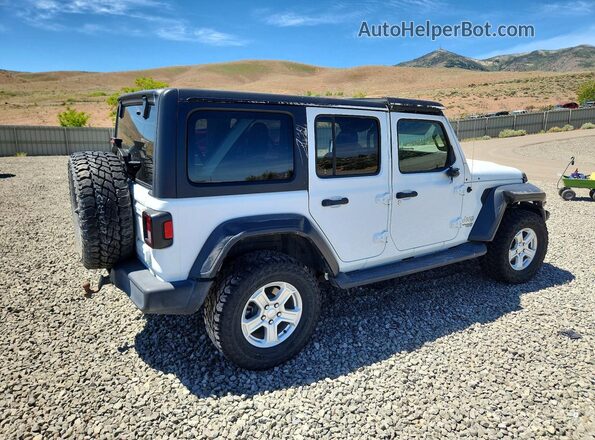 1C4HJXDG9LW192259 2020 JEEP WRANGLER White Հետևի աջ