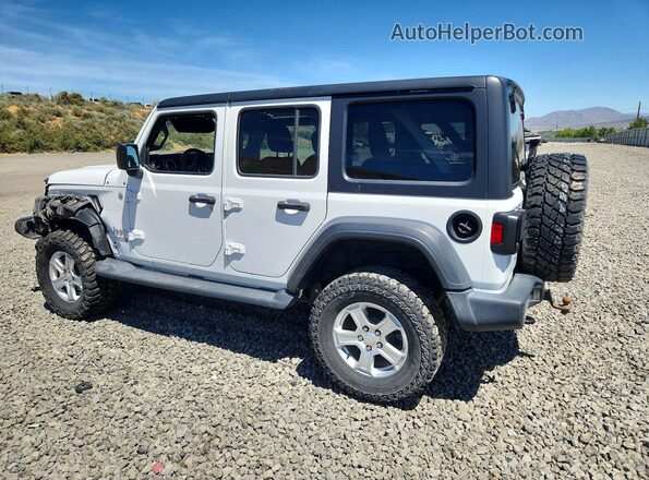 1C4HJXDG9LW192259 2020 JEEP WRANGLER White Հետևի ձախ