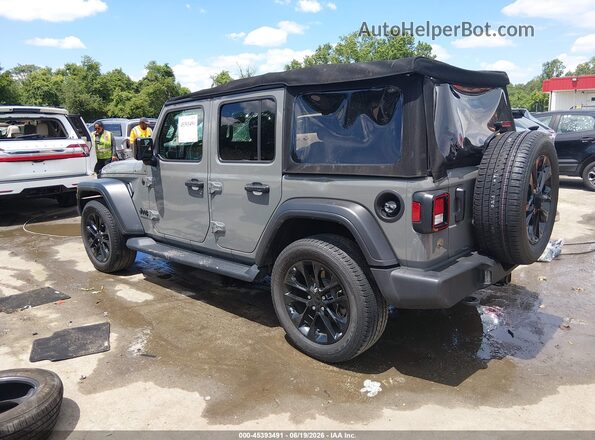 1C4HJXDG9NW132002 2022 JEEP WRANGLER UNLIMITED Gray Tył lewy