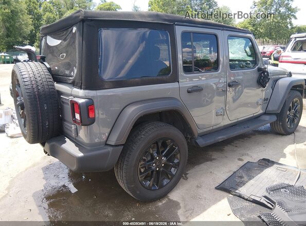 1C4HJXDG9NW132002 2022 JEEP WRANGLER UNLIMITED Gray Tył prawy