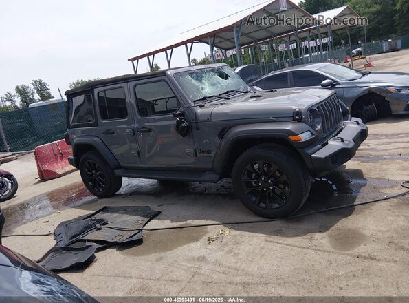 1C4HJXDG9NW132002 2022 JEEP WRANGLER UNLIMITED Gray Widok wnętrza z tyłu
