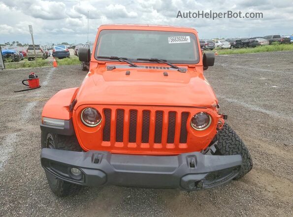 1C4HJXDGXPW643799 2023 JEEP WRANGLER Orange Front view