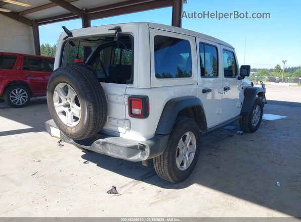 1C4HJXDM1MW823075 2021 JEEP WRANGLER UNLIMITED White Tył prawy