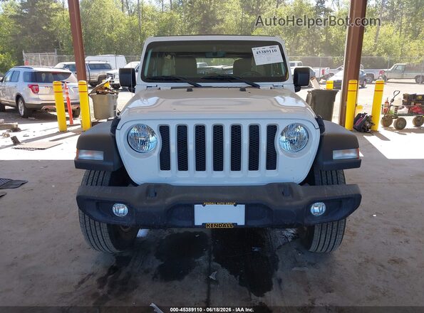 1C4HJXDM1MW823075 2021 JEEP WRANGLER UNLIMITED White Widok zestawu wskaźników