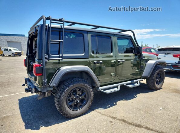 1C4HJXDM5MW541540 2021 JEEP WRANGLER Green Հետևի աջ