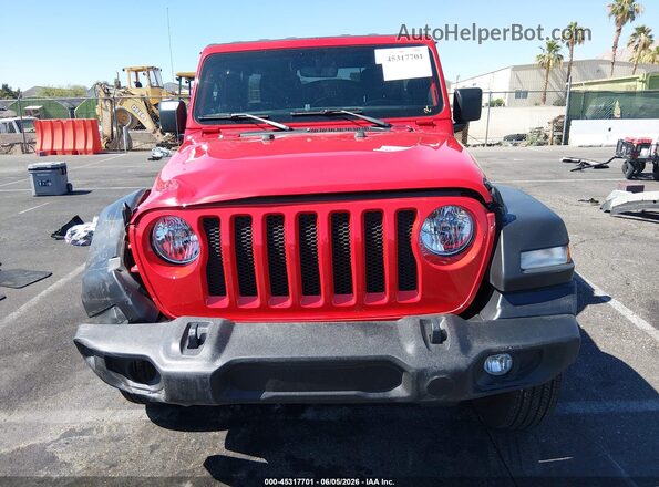 1C4HJXDMXNW174247 2022 JEEP WRANGLER UNLIMITED Red Instrument cluster view