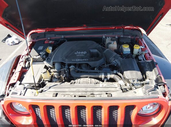 1C4HJXDMXNW174247 2022 JEEP WRANGLER UNLIMITED Red Rear view