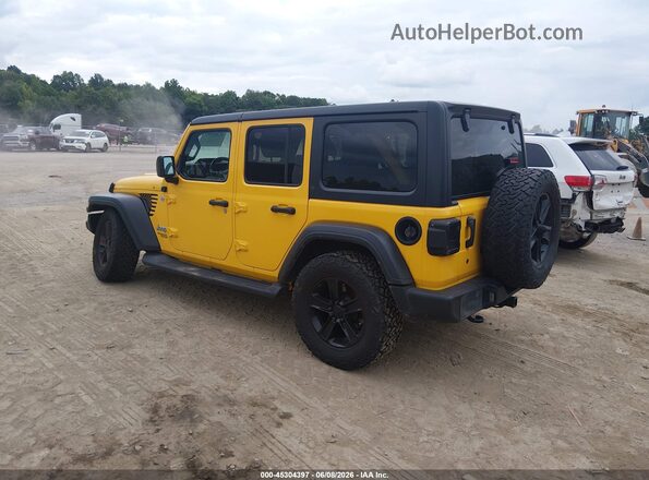 1C4HJXDN0LW147807 2020 JEEP WRANGLER UNLIMITED Yellow Задня ліва чверть