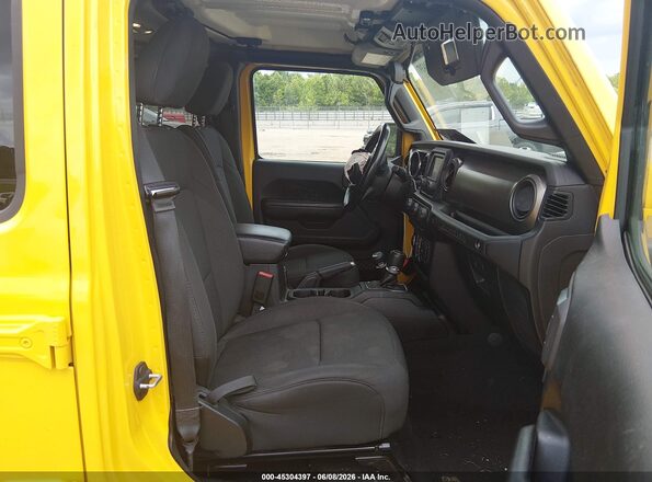 1C4HJXDN0LW147807 2020 JEEP WRANGLER UNLIMITED Yellow Вид салону спереду