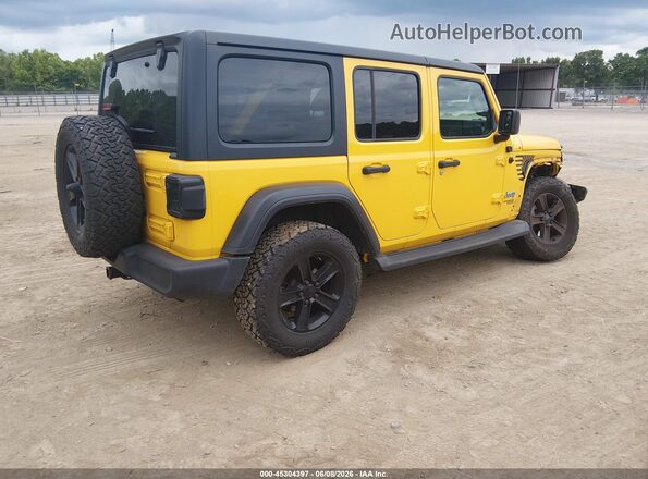 1C4HJXDN0LW147807 2020 JEEP WRANGLER UNLIMITED Yellow Задня права чверть