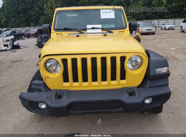 1C4HJXDN0LW147807 2020 JEEP WRANGLER UNLIMITED Yellow Вид задньої частини салону