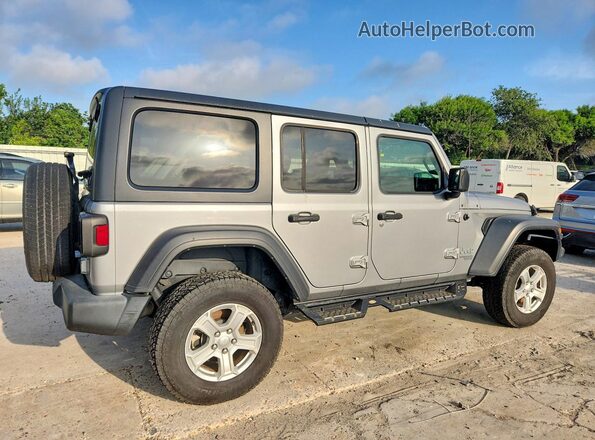 1C4HJXDN0MW527957 2021 JEEP WRANGLER Silver Հետևի աջ