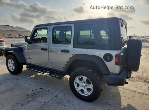 1C4HJXDN0MW527957 2021 JEEP WRANGLER Silver Հետևի ձախ