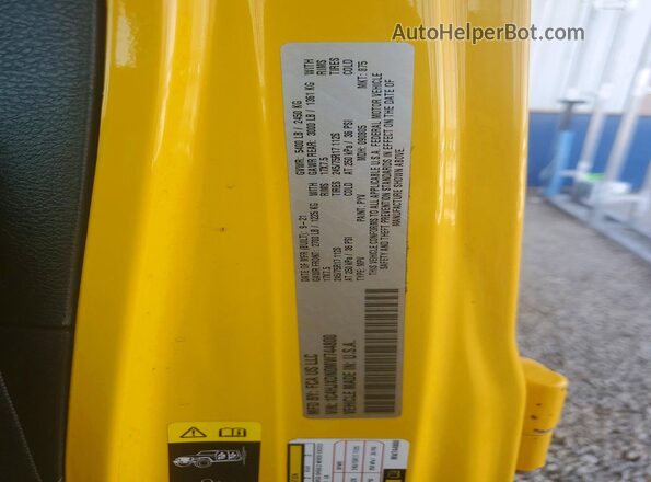 1C4HJXDN0MW744800 2021 JEEP WRANGLER Yellow VIN sticker view