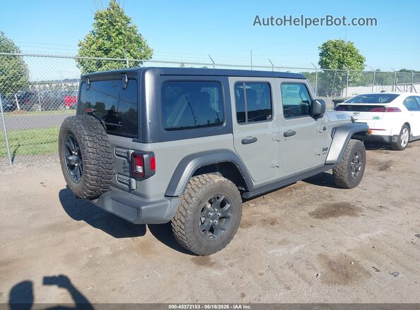 1C4HJXDN0MW857811 2021 JEEP WRANGLER UNLIMITED Gray Rear right