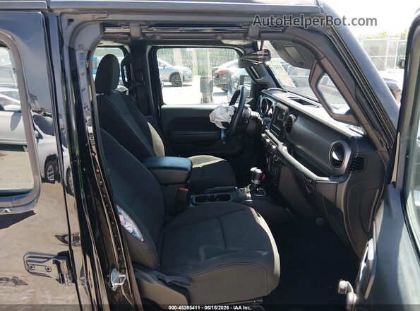 1C4HJXDN0NW235243 2022 JEEP WRANGLER UNLIMITED Black წინა სალონის ხედი
