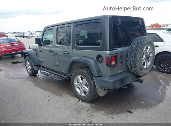 1C4HJXDN1JW197855 2018 JEEP WRANGLER UNLIMITED Gray Задня ліва чверть