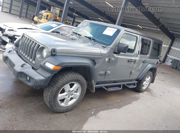 1C4HJXDN1JW197855 2018 JEEP WRANGLER UNLIMITED Gray Панорамний вид салону 360°