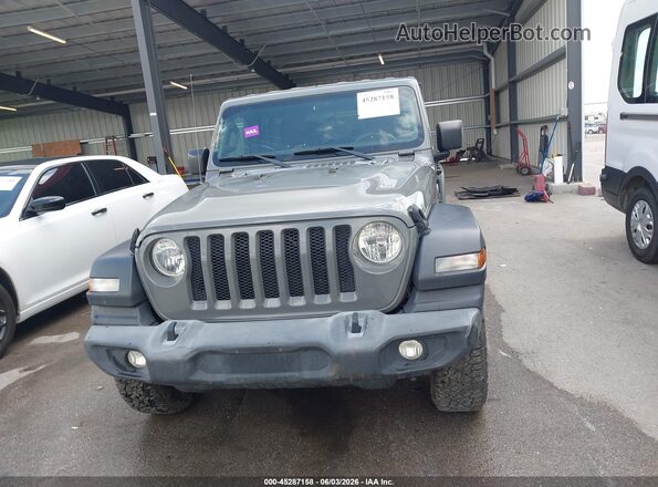1C4HJXDN1JW197855 2018 JEEP WRANGLER UNLIMITED Gray Вид щитка приладів