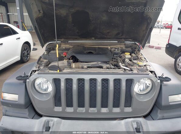 1C4HJXDN1JW197855 2018 JEEP WRANGLER UNLIMITED Gray Вид ззаду