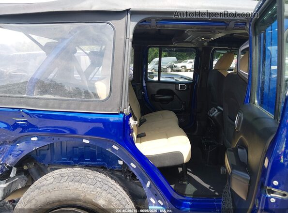 1C4HJXDN1LW271813 2020 JEEP WRANGLER UNLIMITED Blue Vista de la etiqueta del VIN