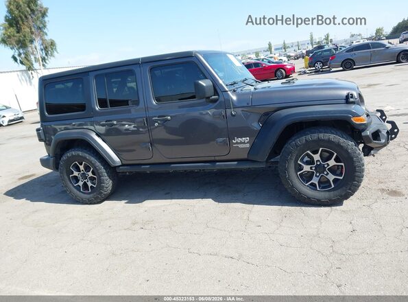 1C4HJXDN1MW591909 2021 JEEP WRANGLER UNLIMITED Gray Widok wnętrza z tyłu