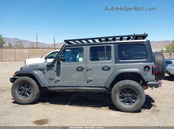 1C4HJXDN1MW793164 2021 JEEP WRANGLER UNLIMITED Gray Widok wnętrza 360 stopni