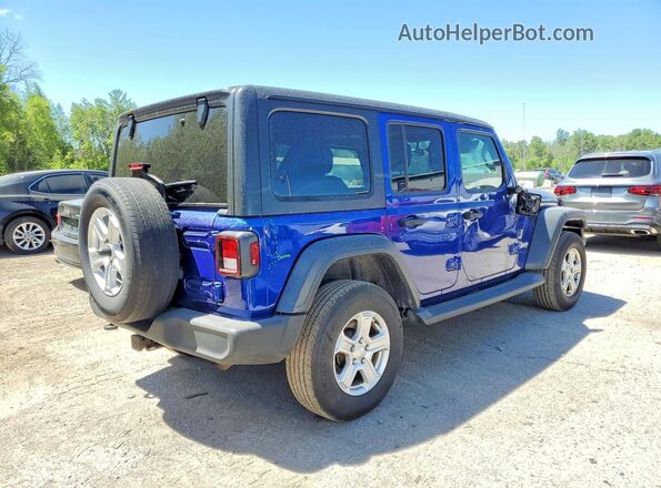 1C4HJXDN2JW230281 2018 JEEP WRANGLER Blue Հետևի աջ