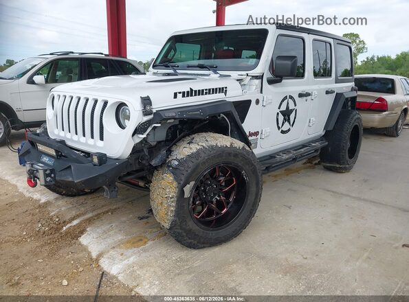 1C4HJXDN2KW635235 2019 JEEP WRANGLER UNLIMITED White Vista tres cuartos delantera izquierda