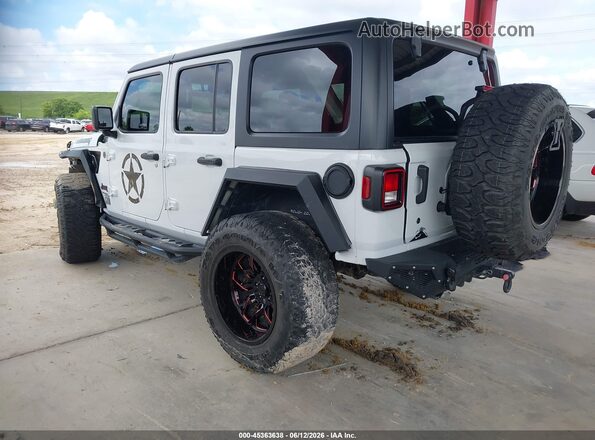 1C4HJXDN2KW635235 2019 JEEP WRANGLER UNLIMITED White Trasero izquierdo