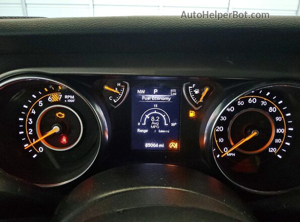 1C4HJXDN2LW126943 2020 JEEP WRANGLER Red Սարքավորումների վահանակի տեսք