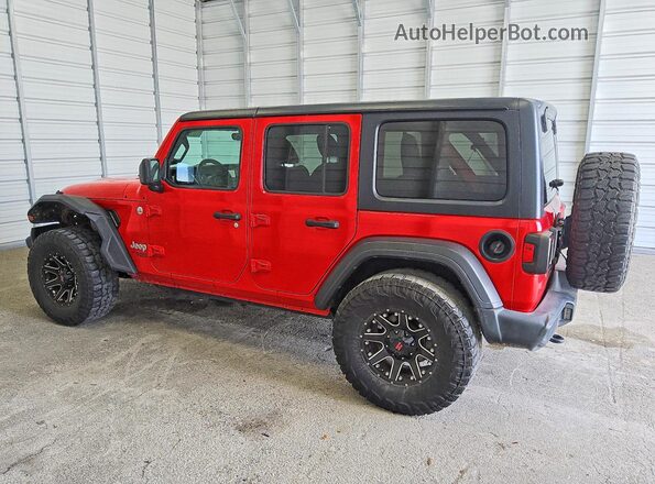 1C4HJXDN2LW126943 2020 JEEP WRANGLER Red Հետևի ձախ