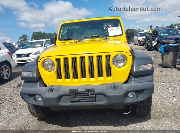 1C4HJXDN2LW135416 2020 JEEP WRANGLER UNLIMITED Yellow Vista del cuadro de instrumentos