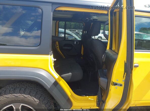 1C4HJXDN2LW135416 2020 JEEP WRANGLER UNLIMITED Yellow Vista de la etiqueta del VIN