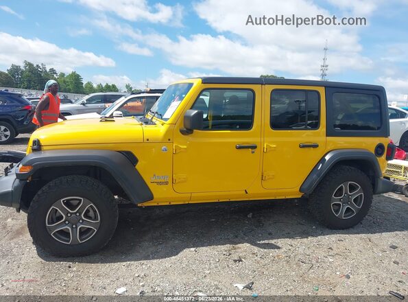 1C4HJXDN2LW135416 2020 JEEP WRANGLER UNLIMITED Yellow Vista interior de 360 grados