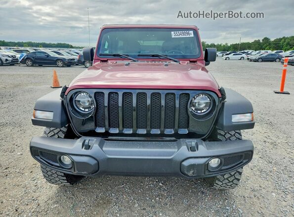 1C4HJXDN3MW766970 2021 JEEP WRANGLER Burgundy Դիմացի տեսք