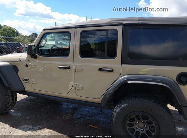 1C4HJXDN3NW237603 2022 JEEP WRANGLER UNLIMITED Желто-коричневый Панорамный вид салона 360°