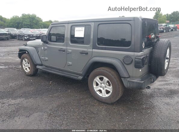 1C4HJXDN4LW279095 2020 JEEP WRANGLER UNLIMITED Gray Trasero izquierdo