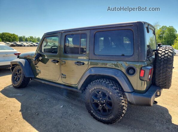 1C4HJXDN4LW301645 2020 JEEP WRANGLER Зеленый Задняя левая четверть