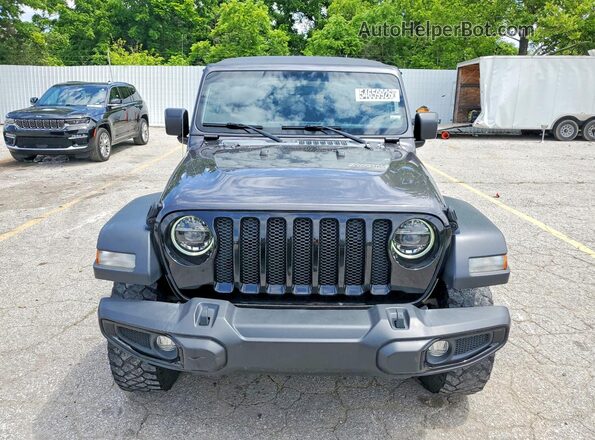 1C4HJXDN5MW817014 2021 JEEP WRANGLER Gray Front view