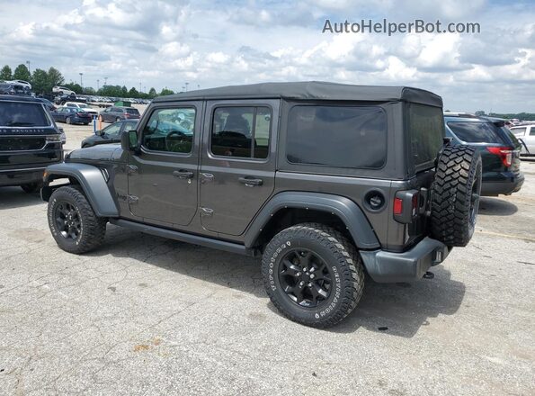 1C4HJXDN5MW817014 2021 JEEP WRANGLER Gray 360 interior view