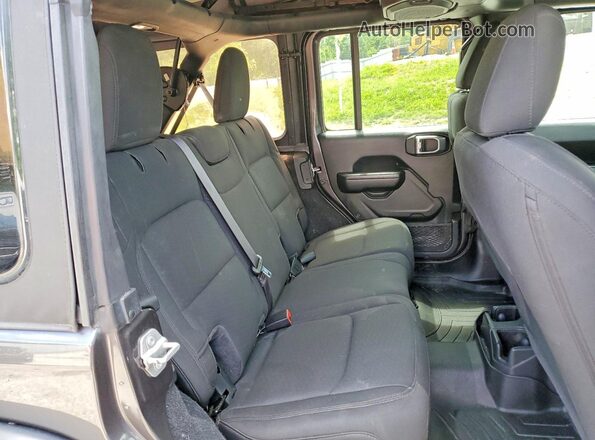 1C4HJXDN5MW817014 2021 JEEP WRANGLER Gray Rear interior view