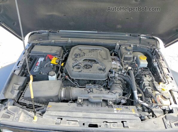 1C4HJXDN5MW817014 2021 JEEP WRANGLER Gray Engine compartment view