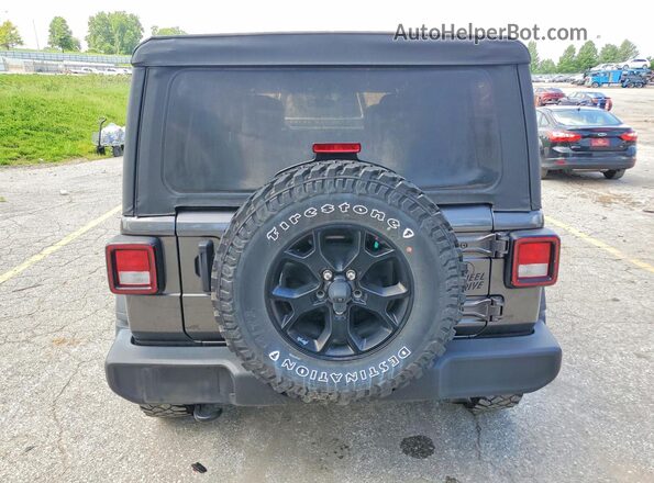 1C4HJXDN5MW817014 2021 JEEP WRANGLER Gray Rear view