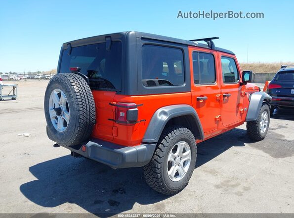 1C4HJXDN7JW211449 2018 JEEP WRANGLER UNLIMITED Orange უკანა მარჯვენა