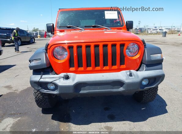 1C4HJXDN7JW211449 2018 JEEP WRANGLER UNLIMITED Orange ხელსაწყოთა პანელის ხედი