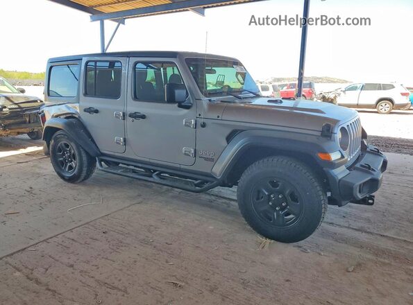 1C4HJXDN7JW237789 2018 JEEP WRANGLER Серый 