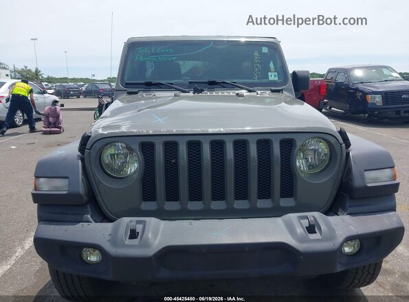 1C4HJXDN7MW508886 2021 JEEP WRANGLER UNLIMITED Gray Front view