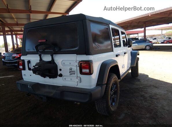 1C4HJXDN7MW817340 2021 JEEP WRANGLER UNLIMITED White Задня права чверть