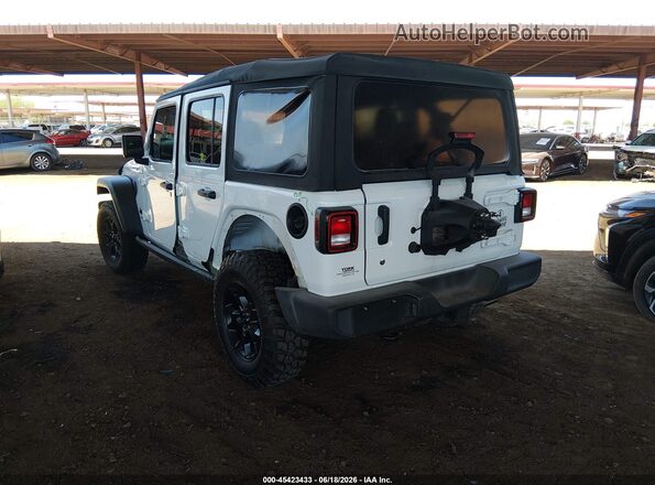 1C4HJXDN7MW817340 2021 JEEP WRANGLER UNLIMITED White Задня ліва чверть